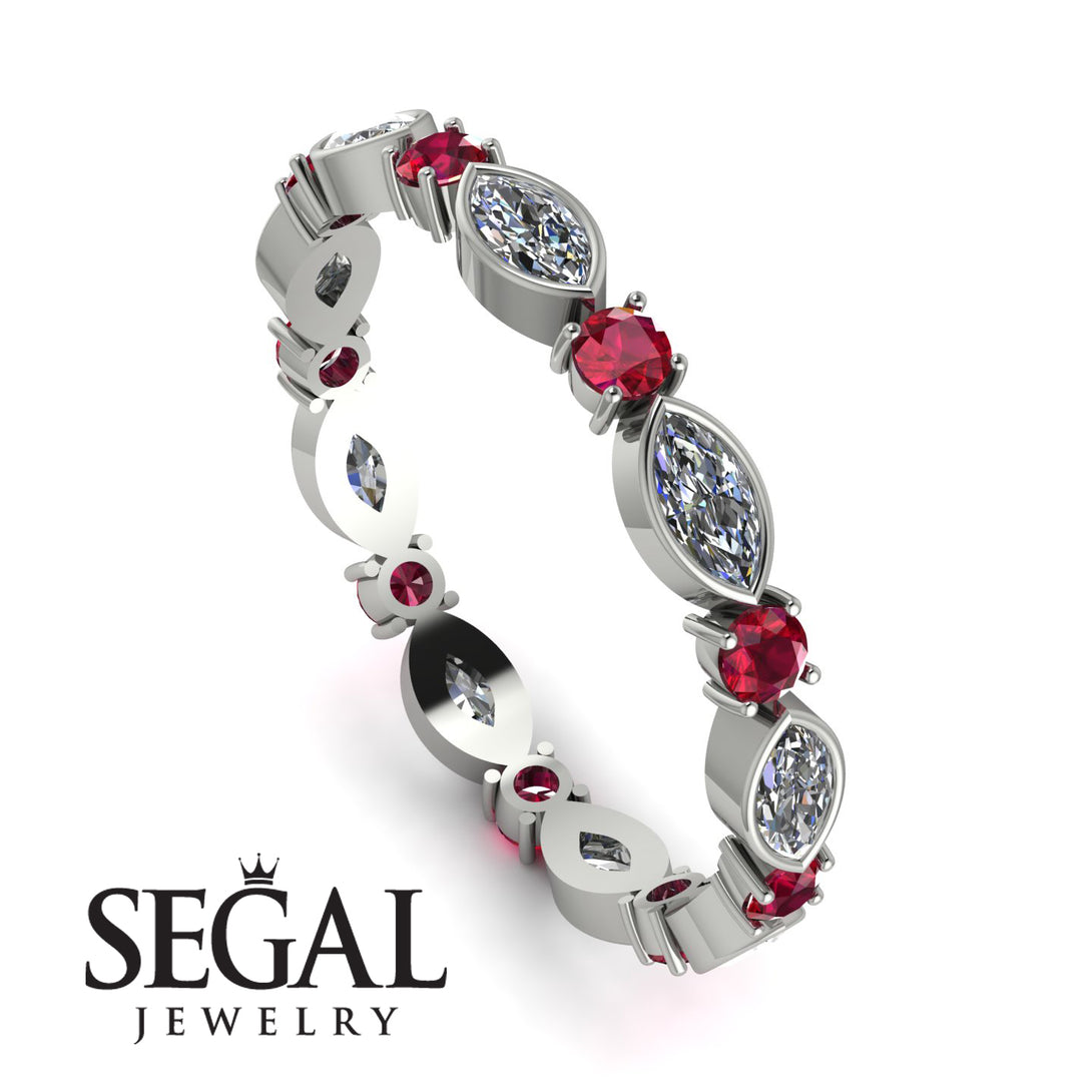 Marquise Diamond Eternity Band - Cecilia No. 48