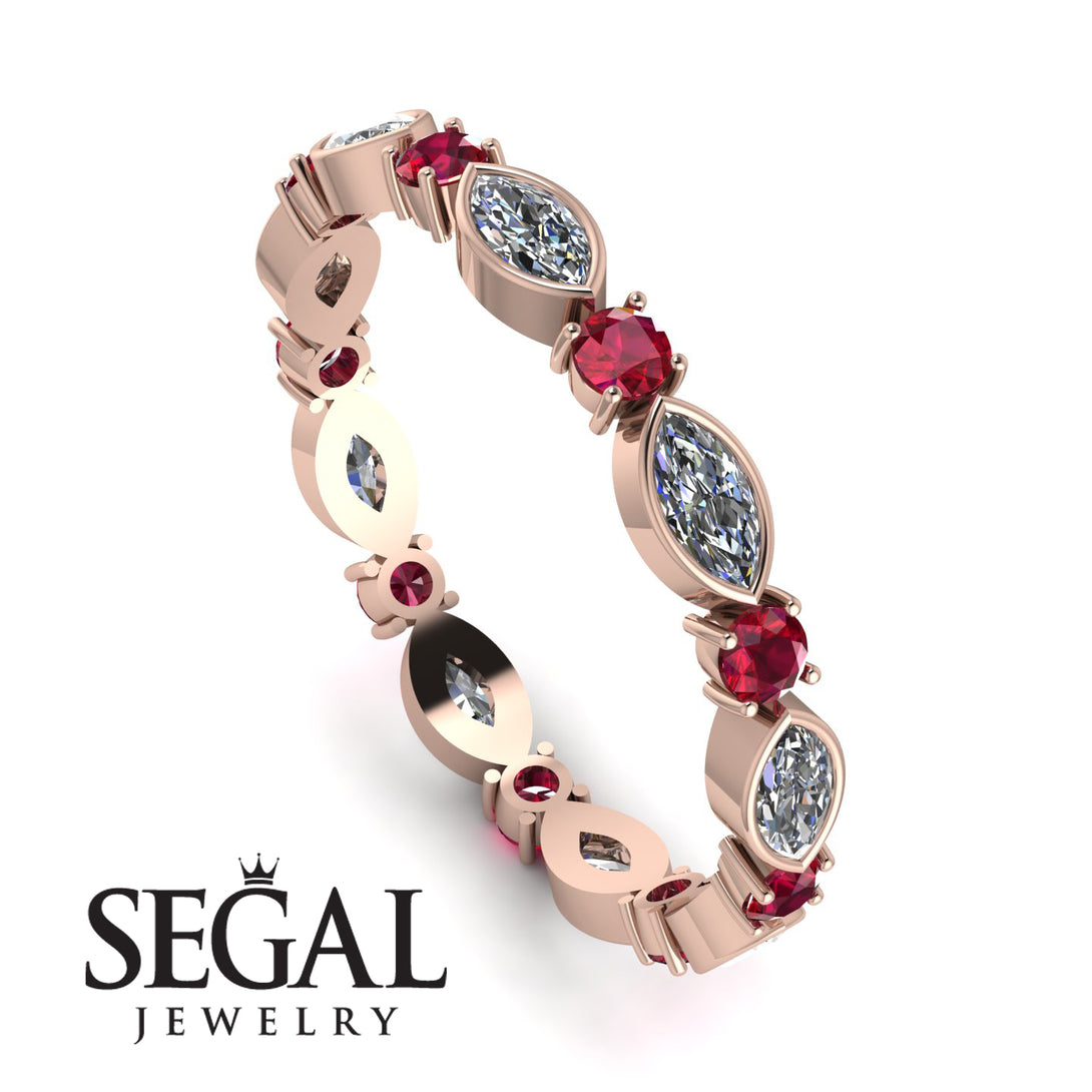 Marquise Diamond Eternity Band - Cecilia No. 47