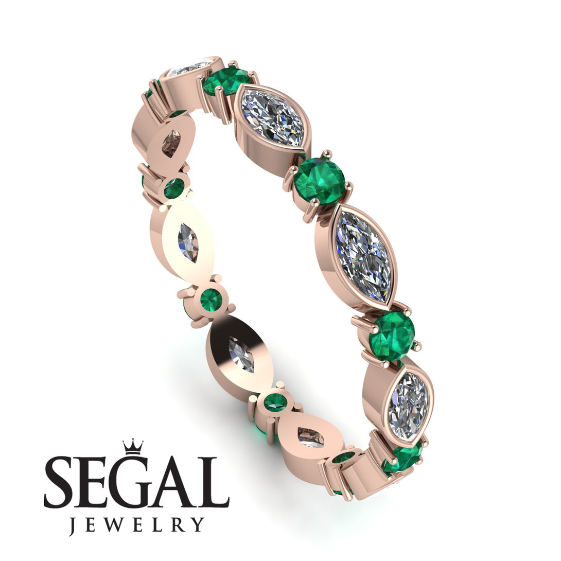 Marquise Diamond Eternity Band - Cecilia No. 17