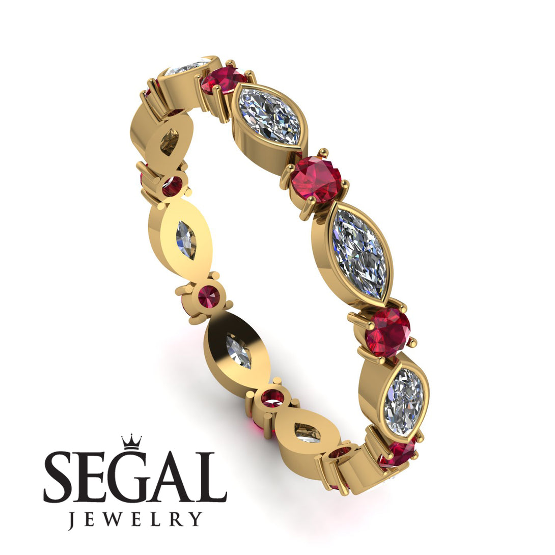 Marquise Diamond Eternity Band - Cecilia No. 46