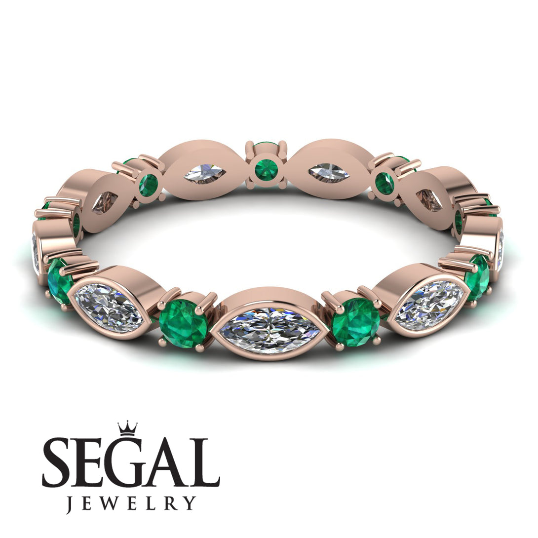 Marquise Diamond Eternity Band - Cecilia No. 17