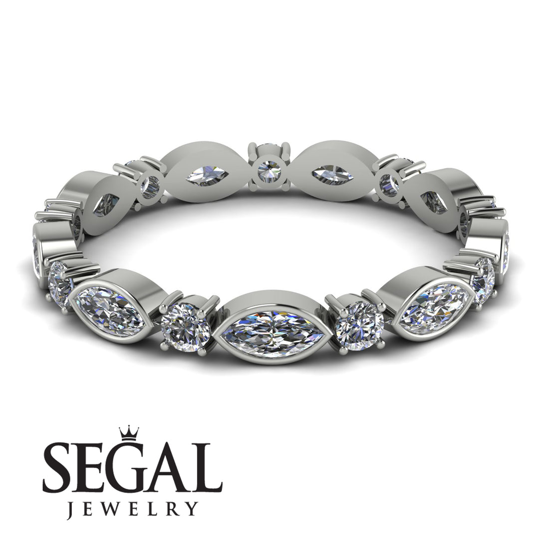 Marquise Diamond Eternity Band - Cecilia No. 3