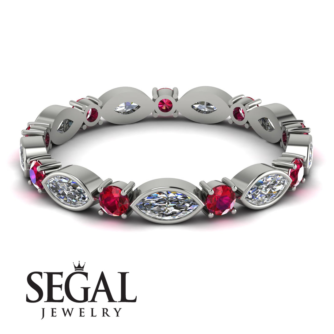 Marquise Diamond Eternity Band - Cecilia No. 48
