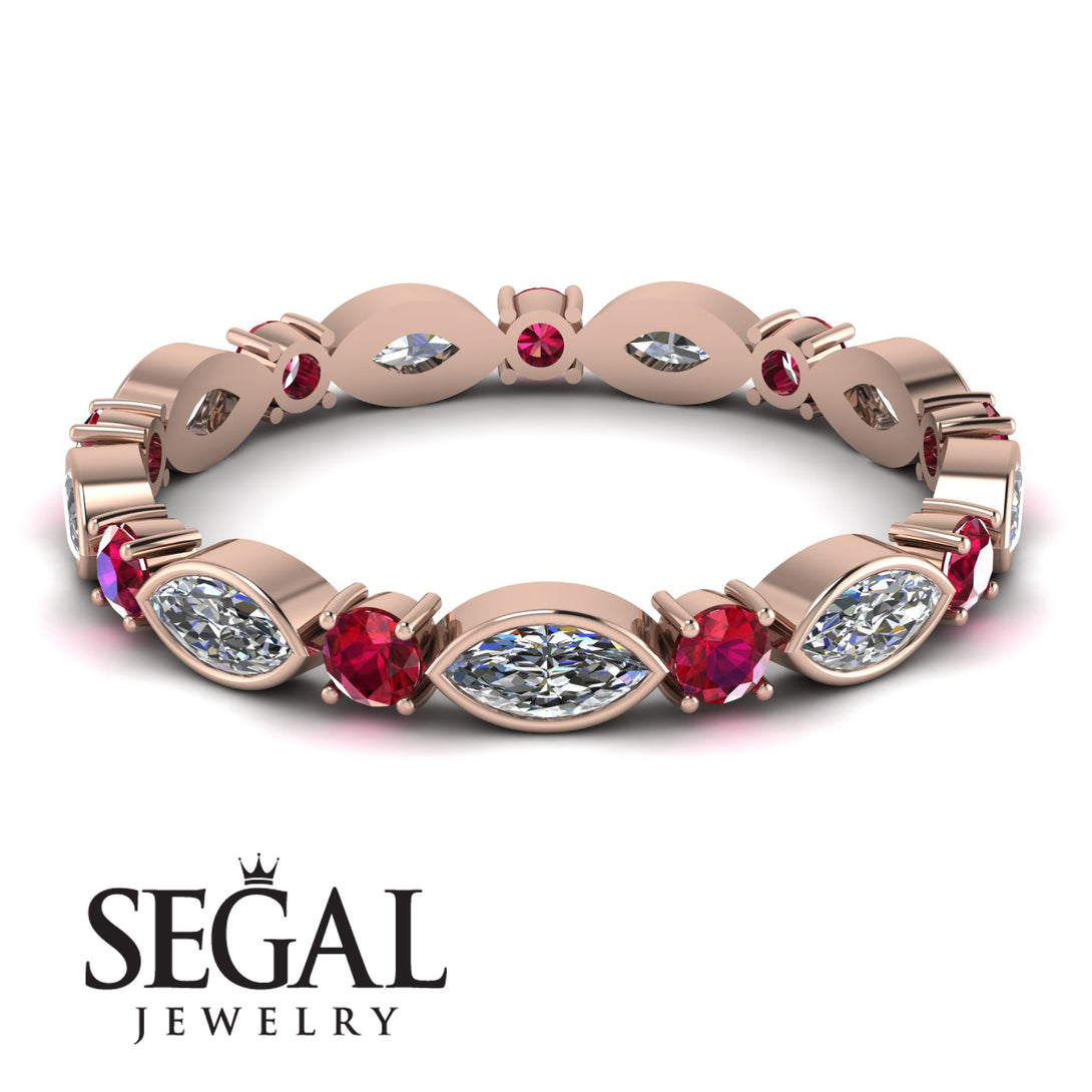 Marquise Diamond Eternity Band - Cecilia No. 47