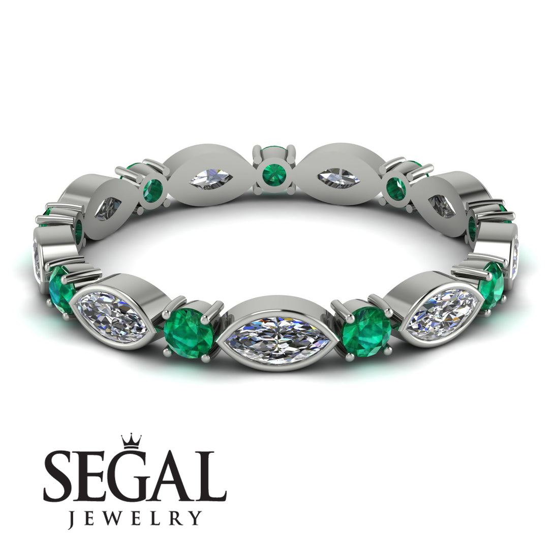 Marquise Diamond Eternity Band - Cecilia No. 18