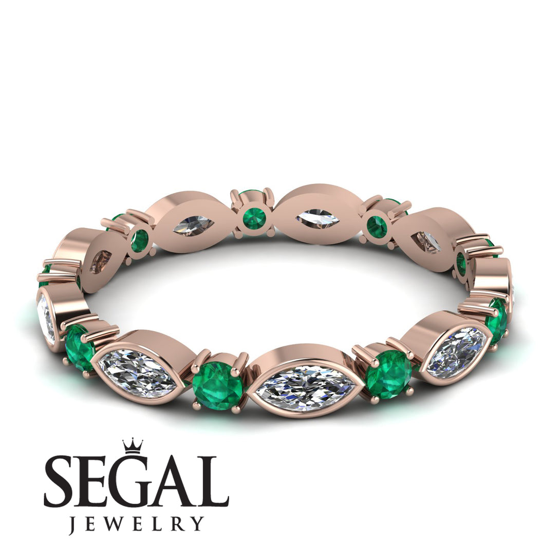 Marquise Diamond Eternity Band - Cecilia No. 17