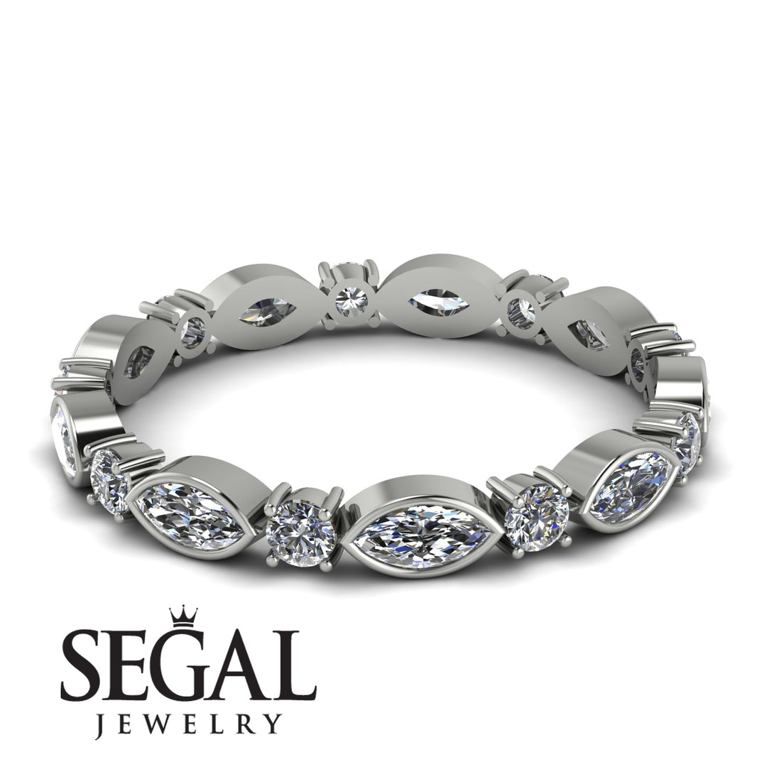 Marquise Diamond Eternity Band - Cecilia No. 3