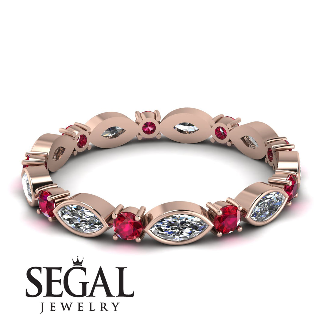 Marquise Diamond Eternity Band - Cecilia No. 47