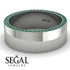 Massive Emerald Eternity Wedding Band - Liam No. 6