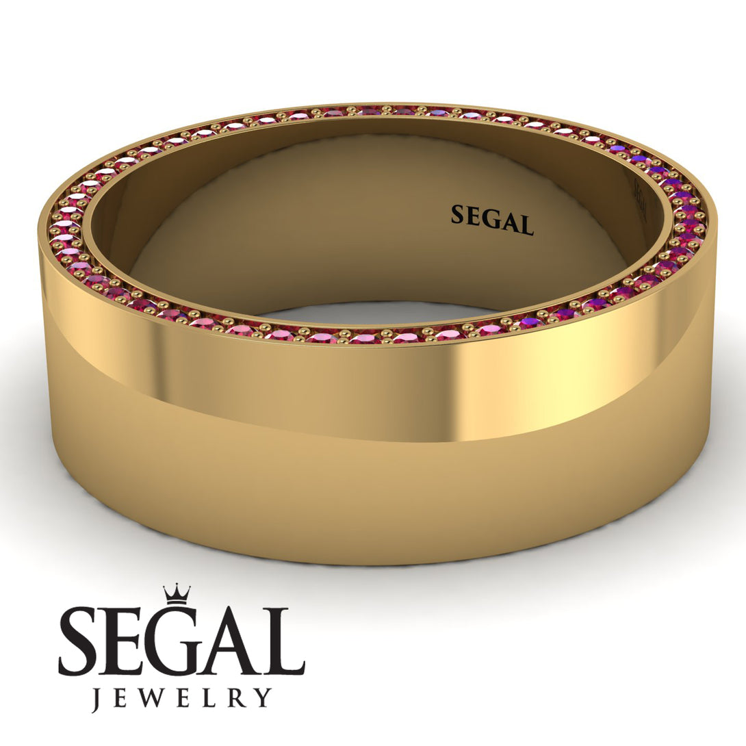 Massive Ruby Eternity Wedding Band - Liam No. 10