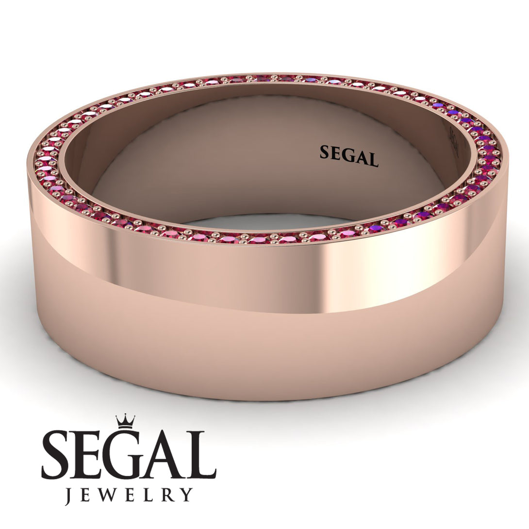 Massive Ruby Eternity Wedding Band - Liam No. 11
