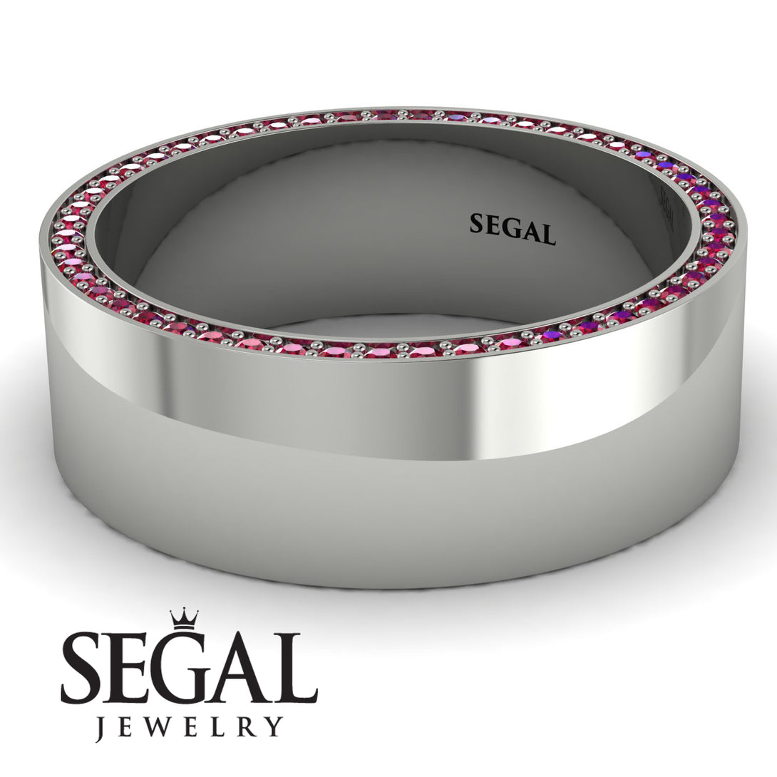 Massive Ruby Eternity Wedding Band - Liam No. 12