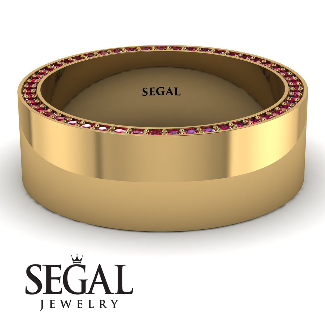 Massive Ruby Eternity Wedding Band - Liam No. 10