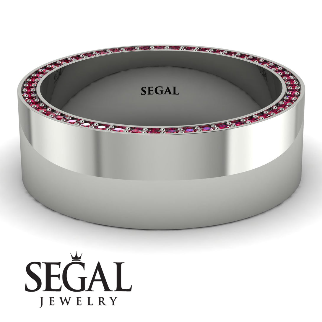 Massive Ruby Eternity Wedding Band - Liam No. 12