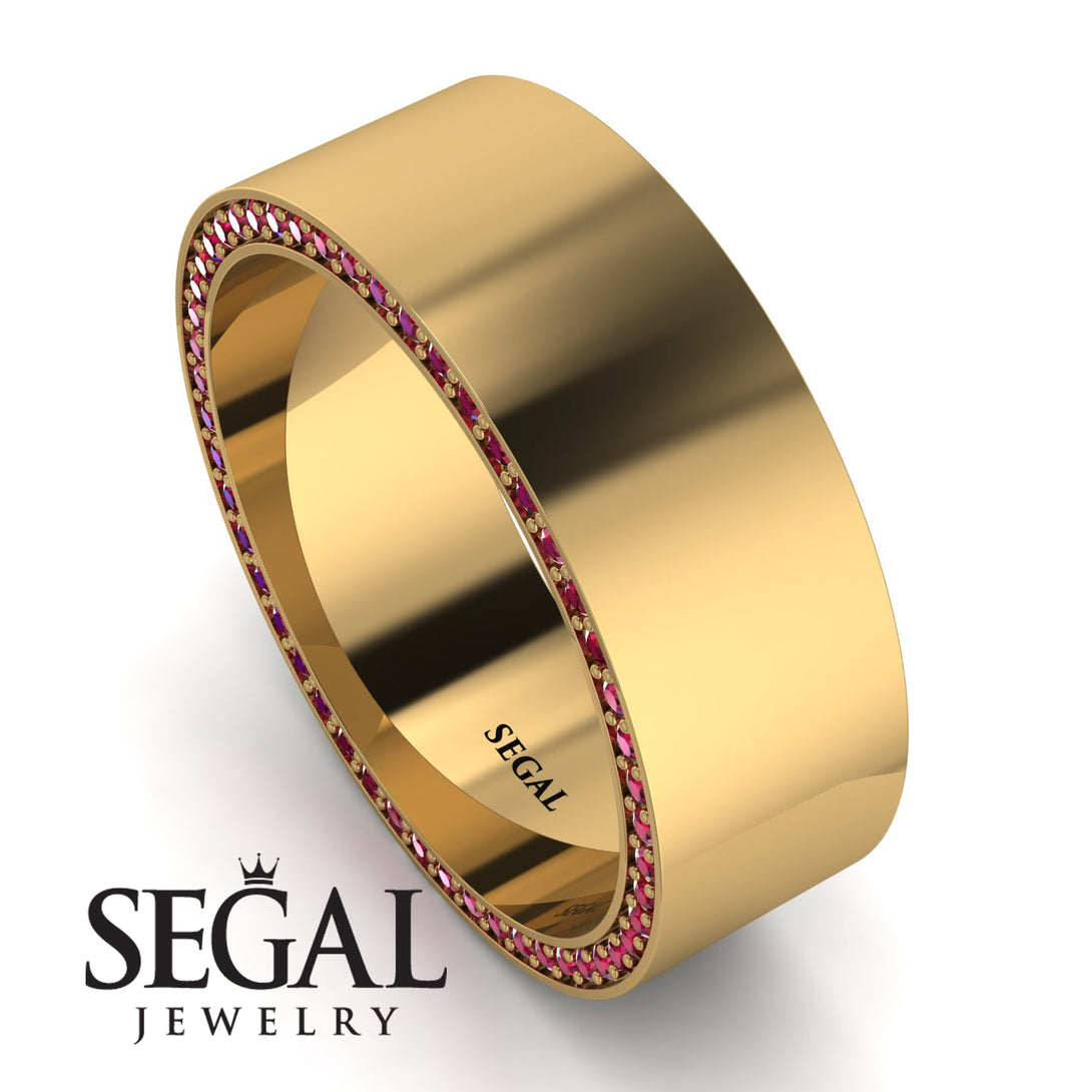 Massive Ruby Eternity Wedding Band - Liam No. 10