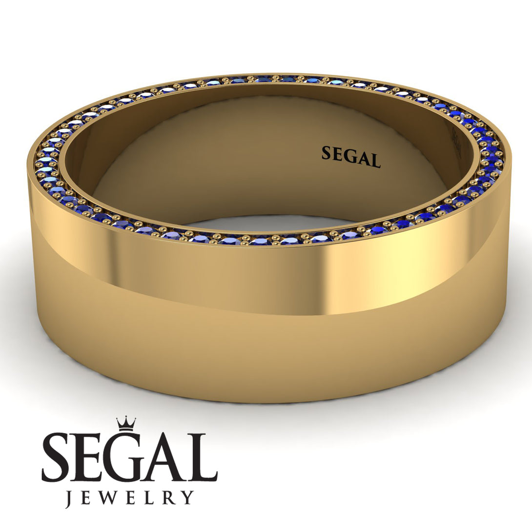 Massive Sapphire Eternity Wedding Band - Liam No. 13