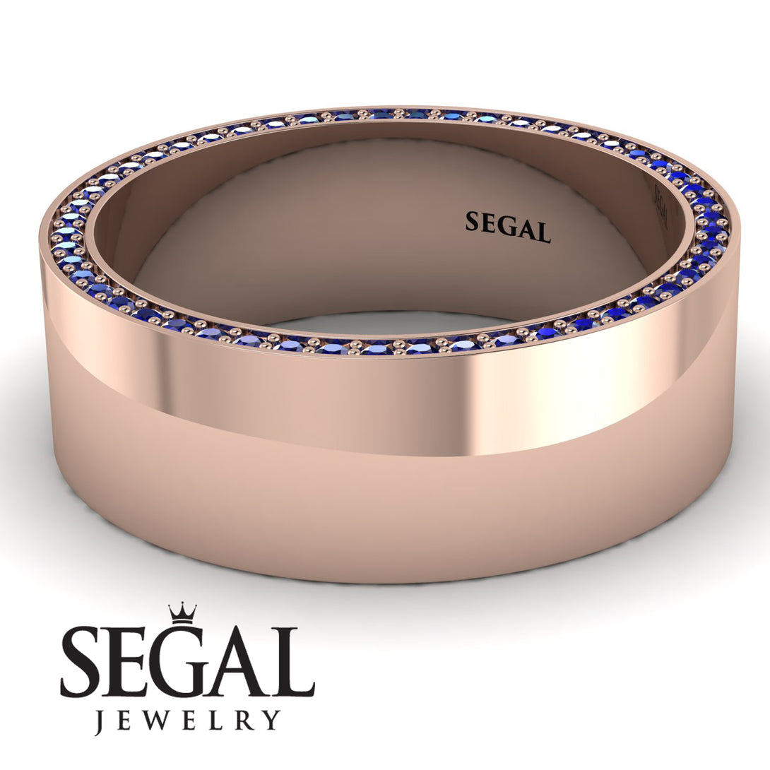 Massive Sapphire Eternity Wedding Band - Liam No. 14