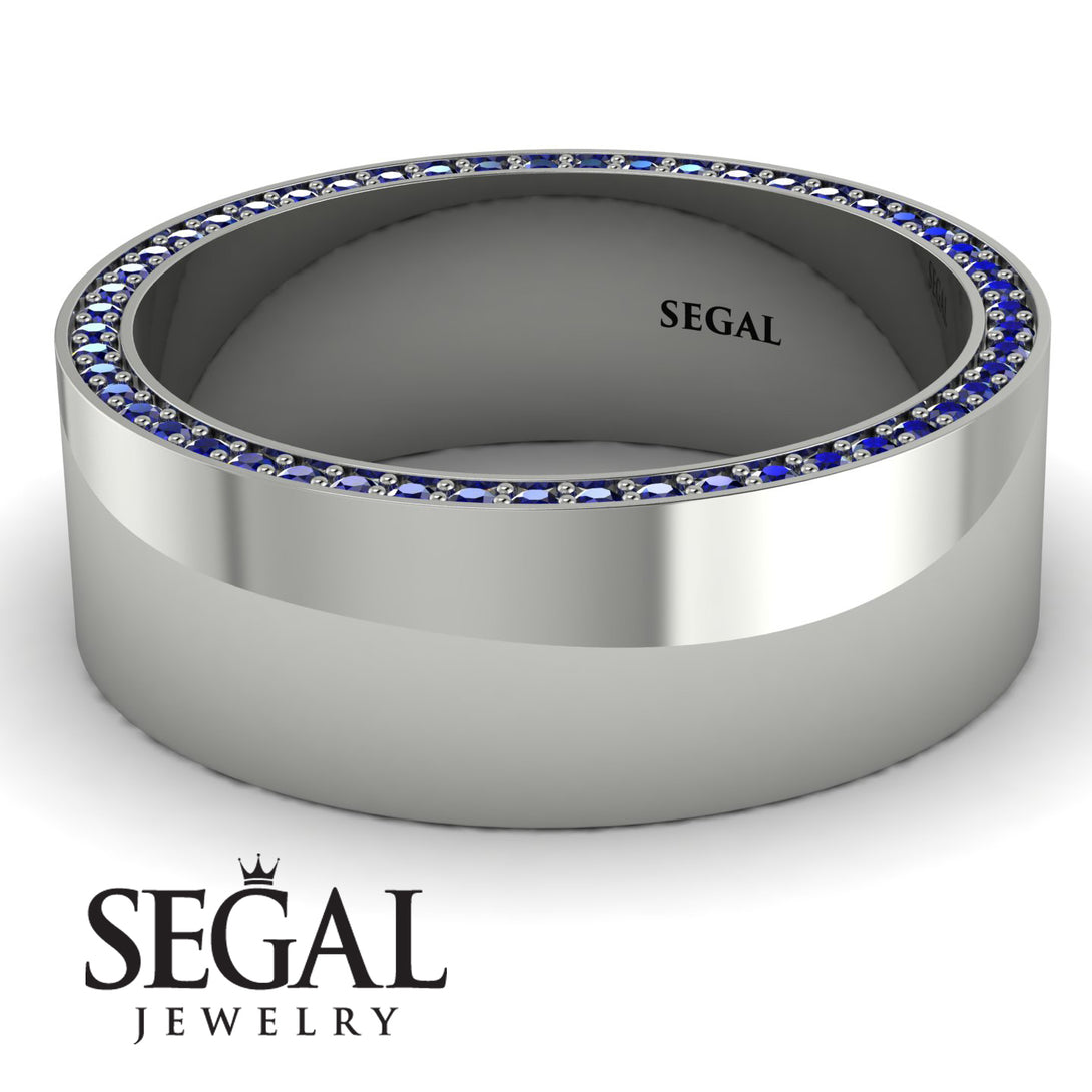 Massive Sapphire Eternity Wedding Band - Liam No. 15