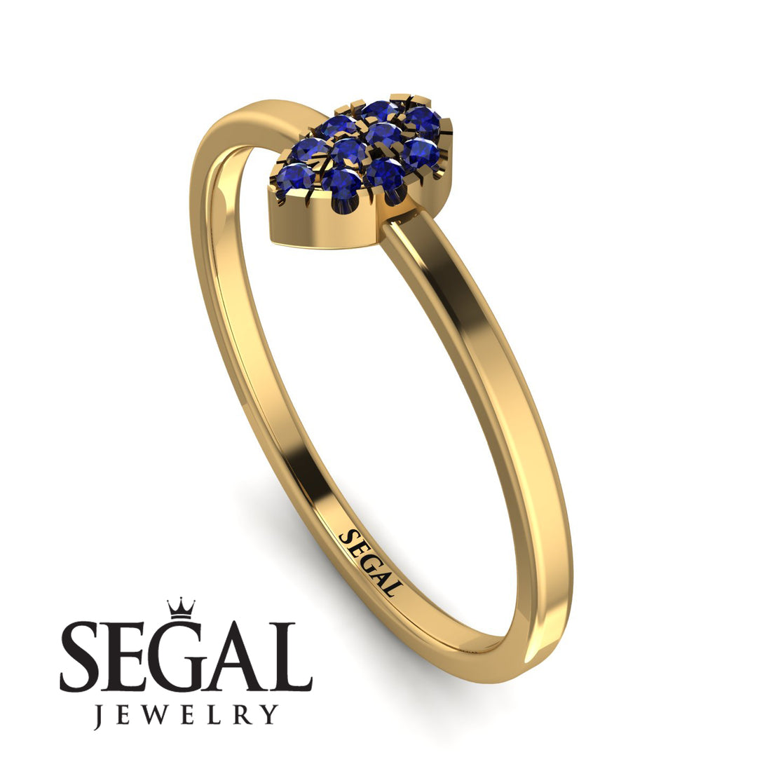 Minimalist Pear Sapphire Ring - Genesis No. 13