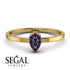 Minimalist Pear Sapphire Ring - Genesis No. 13