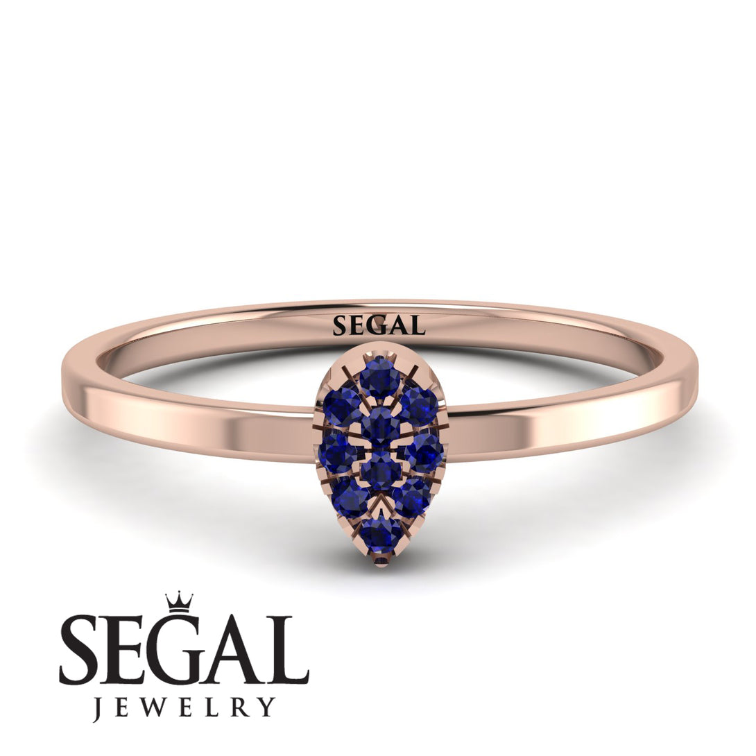 Minimalist Pear Sapphire Ring - Genesis No. 14