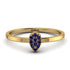 Minimalist Pear Sapphire Ring - Genesis No. 13 image 1
