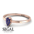 Minimalist Pear Sapphire Ring - Genesis No. 14