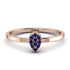 Minimalist Pear Sapphire Ring - Genesis No. 14