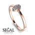Minimalist Pear Diamond Ring - Genesis No. 2