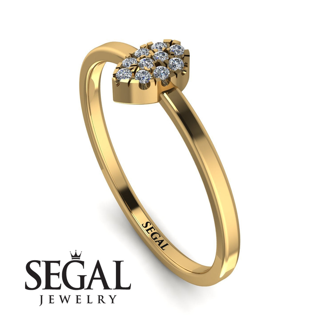 Minimalist Pear Diamond Ring - Genesis No. 1