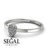 Minimalist Pear Diamond Ring - Genesis No. 3