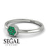 Minimalist Round Emerald Ring - Mckenna No. 6 image 3