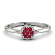 Minimalist Round Ruby Ring - Mckenna No. 12 image 1
