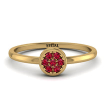 Minimalist Round Ruby Ring - Mckenna No. 10 image 1