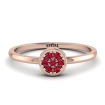 Minimalist Round Ruby Ring - Mckenna No. 11 image 1