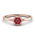 Minimalist Round Ruby Ring - Mckenna No. 11 image 1
