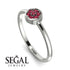 Minimalist Round Ruby Ring - Mckenna No. 12 image 2
