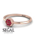 Minimalist Round Ruby Ring - Mckenna No. 11 image 3