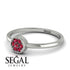 Minimalist Round Ruby Ring - Mckenna No. 12 image 3