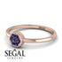 Minimalist Round Sapphire Ring - Mckenna No. 14 image 3