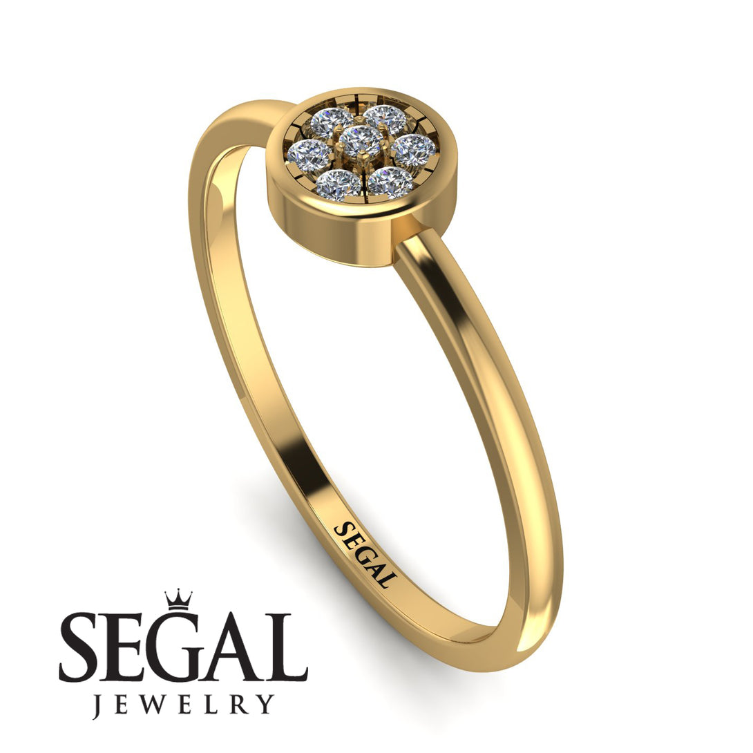 Minimalist Round Diamond Ring - Mckenna No. 1