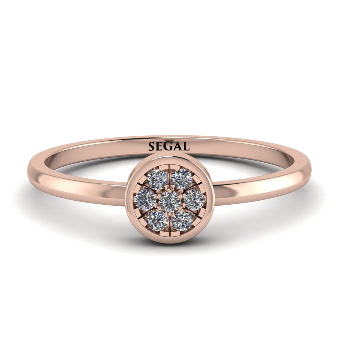 Minimalist Round Diamond Ring - Mckenna No. 2