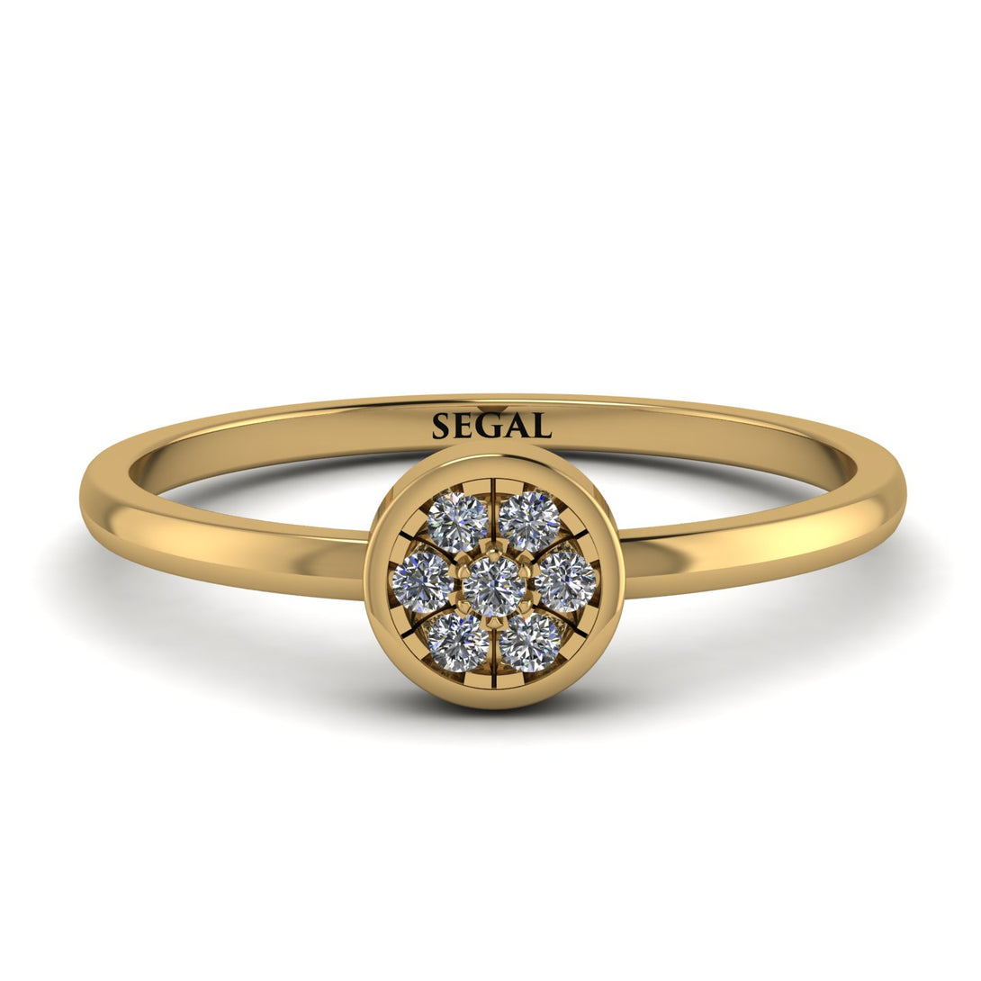 Minimalist Round Diamond Ring - Mckenna No. 1