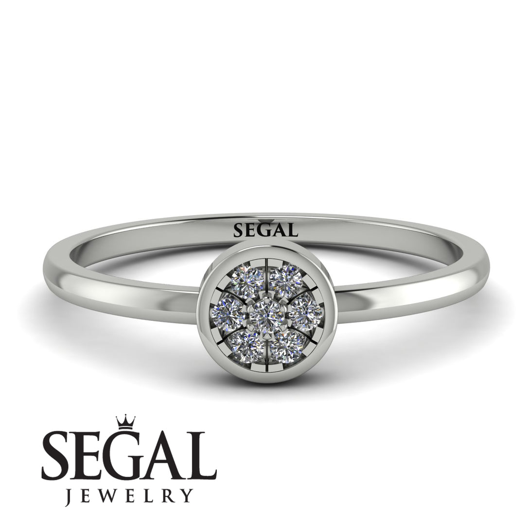 Minimalist Round Diamond Ring - Mckenna No. 3