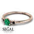 Minimalist Thin Emerald Ring - Brielle No. 35 image 3