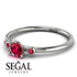 Minimalist Thin Ruby Ring - Brielle No. 57 image 3