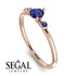 Minimalist Thin Sapphire Ring - Brielle No. 74 image 10