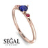 Minimalist Thin Sapphire Ring - Brielle No. 59 image 10