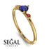 Minimalist Thin Sapphire Ring - Brielle No. 58 image 10