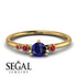 Minimalist Thin Sapphire Ring - Brielle No. 58